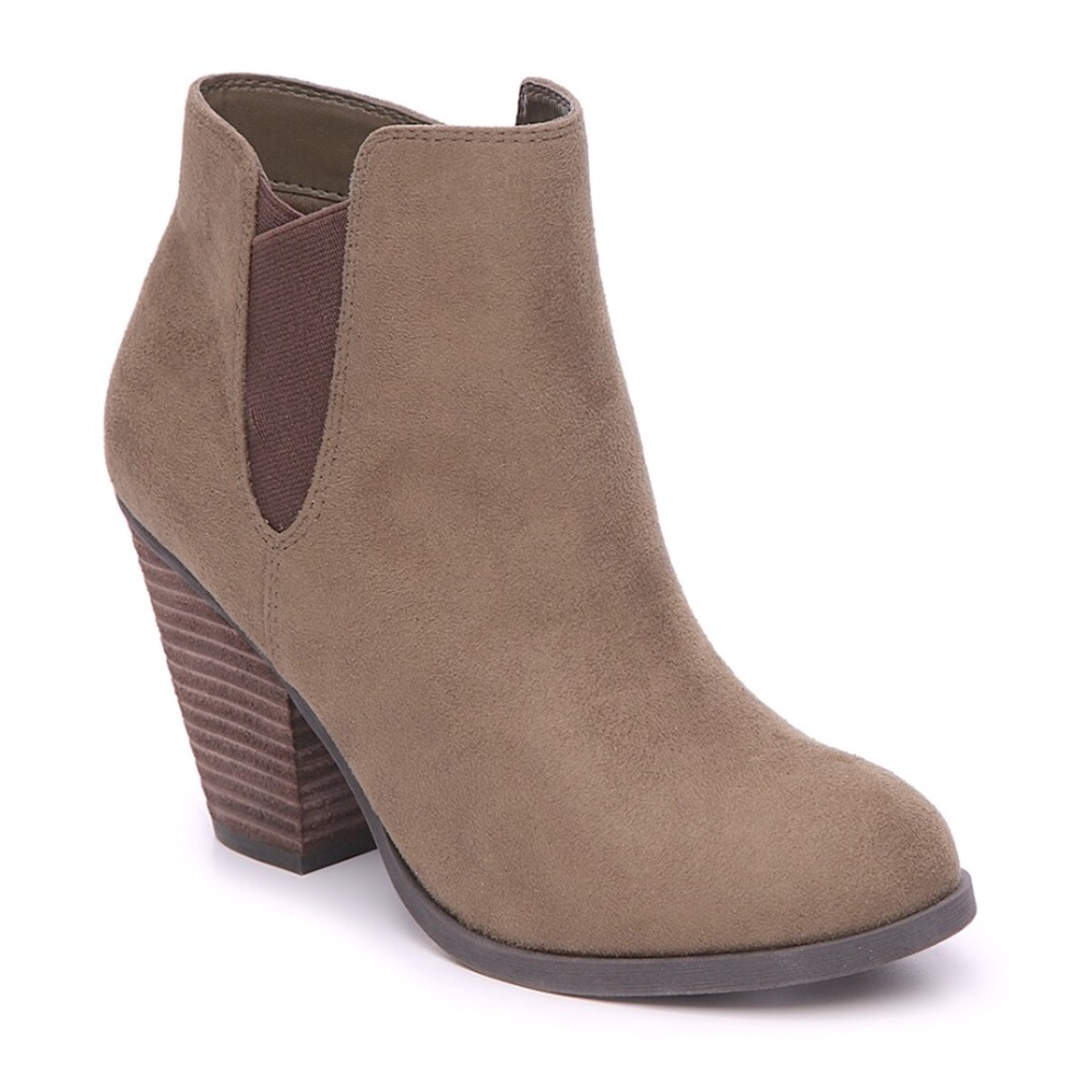 Tan Chelsea Ankle Boot Faux Suede